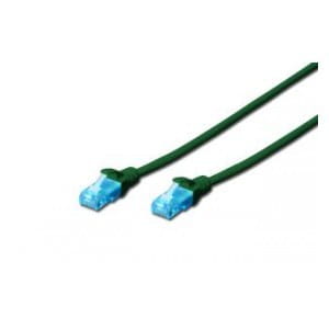 Patchcord DIGITUS UTP kat. 5e 0,25m PVC zielony
