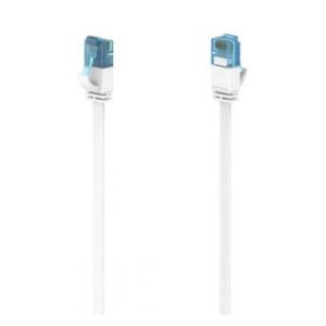 Kabel sieciowy Hama CAT6a U/UTP 10 Gbit/s płaski 10m biały