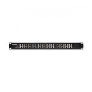 Patch panel RACK QOLTEC 12 portów | POE | Czarny