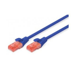 Patchcord DIGITUS UTP kat. 6 1m PVC niebieski