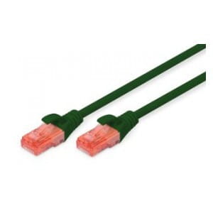 Patchcord DIGITUS UTP kat. 6 1m PVC zielony