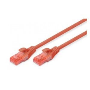 Patchcord DIGITUS UTP kat. 6 5m PVC czerwony