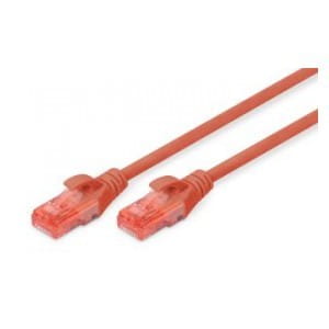 Patchcord DIGITUS UTP kat. 6 7m PVC czerwony