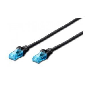 Patchcord DIGITUS UTP kat. 5e 25m PVC czarny