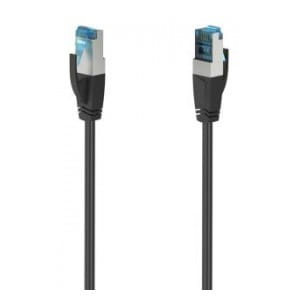 Kabel sieciowy Hama CAT6a S/FTP 10 Gbit/s 0,5m czarny