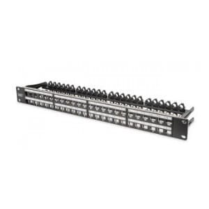 Patch panel pusty DIGITUS 19" 48 port 1U do modułów keystone (RAL 9005)