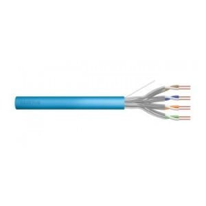 Kabel teleinformatyczny instalacyjny DIGITUS kat.6A, U/FTP, Dca, drut, AWG 23/1, LSOH, 100m, niebieski, ofoliowany