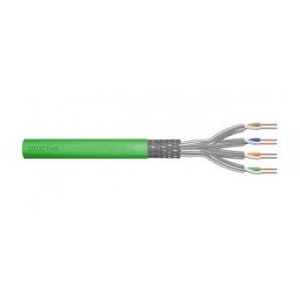Kabel teleinformatyczny instalacyjny DIGITUS kat.8.2, S/FTP, Dca, AWG 22/1, LSOH, 50m, zielony, ofoliowany