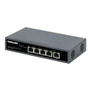 Switch niezarządzalny Intellinet 4x 10/100/1000 Mbps PoE 25W/65W + 1x PoE PD 95W