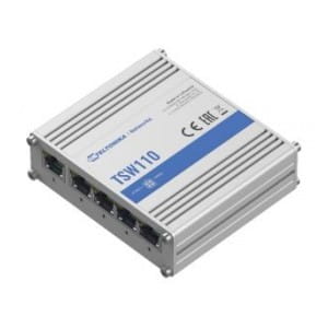 Switch niezarządzalny Teltonika TSW110, 5x Gigabit Ethernet, PoE