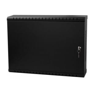 Szafa wisząca Rack 19" Netrack, V-Line, 2U/120mm, czarna, drzwi metalowe