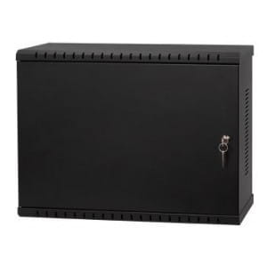 Szafa wisząca Rack 19" Netrack, V-Line, 3U/180mm, czarna, drzwi metalowe