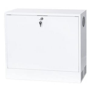 Szafa wisząca Rack 19" Netrack, V-Line, 3U/180mm, biała, drzwi metalowe z RACK