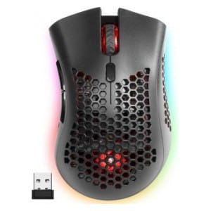 Mysz bezprzewodowa Defender WARLOCK GM-709L optyczna 2400dpi czarna RGB AKUMULATOR 8 przycisków Gaming