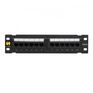 Patch panel 10'' Netrack 12-portów kat. 6 UTP LSA, naścienny, ze wspornikiem
