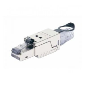 Wtyk modularny Intellinet RJ45 STP Cat.6a 10G ekaranowany, beznarzędziowy