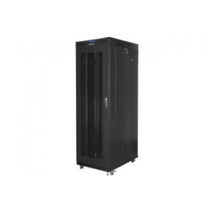 Szafa instalacyjna Rack stojąca 19" 37U 800x1000 czarna drzwi perforowane LCD Lanberg (flat pack)
