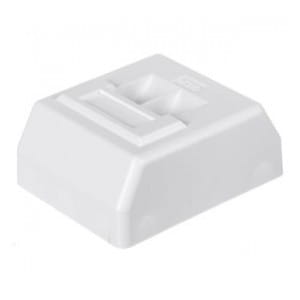 Gniazdo natynkowe kompletne Netrack 2xRJ45 8p8c UTP Cat5e LSA