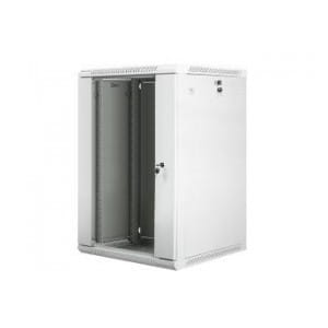 Szafa instalacyjna Rack wisząca 19" 18U 600x600 szara Lanberg (flat pack)
