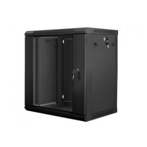 Szafa instalacyjna Rack wisząca 19" 12U 600x450 czarna Lanberg (flat pack)