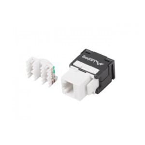 Moduł Keystone Lanberg gniazdo RJ45 -> LSA beznarzędziowy UTP kat.5e 180° do puszki montażowej