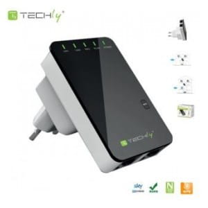 Wzmacniacz sygnału Wi-Fi Techly I-WL-REPEATER2 N300 Wall-Plug
