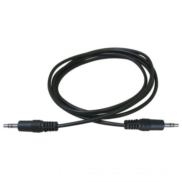 Kabel Jack (3,5mm) M- Jack (3,5mm) M, 1.5m, czarna, Logo