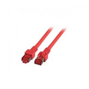 Patchcord 100% miedź EFB Cat.6 LSZH S/FTP, 1m, czerwony