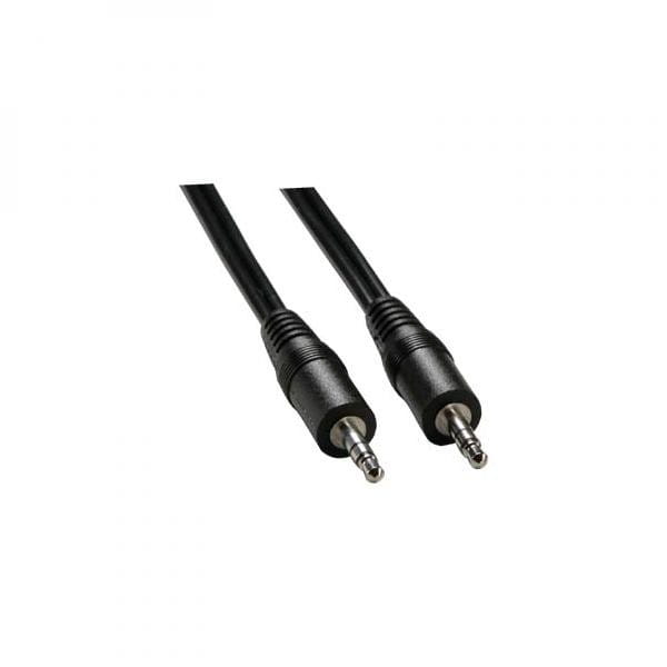 Kabel Jack (3,5mm) M- Jack (3,5mm) M, 1.5m, czarna, Logo, blistr