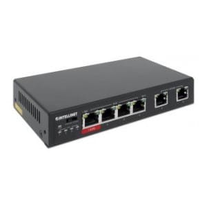 Switch niezarządzalny Intellinet 6x 10/100 Mbps w tym 3x PoE i 1x High-Power PoE Desktop