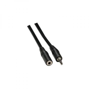 Przedłużacz do kabli audio Jack (3,5mm) M - Jack (3,5mm) F, 10m, czarna