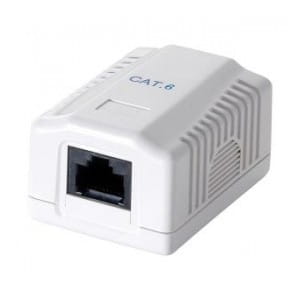Puszka natynkowa kat.6 UTP LogiLink NP0071 1 port, biały