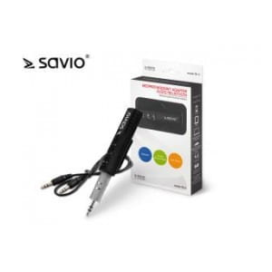 Adapter bezprzewodowy audio/bluetooth Savio TR-11/B, czarny