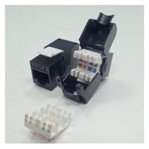 Moduł keystone Jack RJ45 kat. 6 UTP, beznarzędziowy Netrack