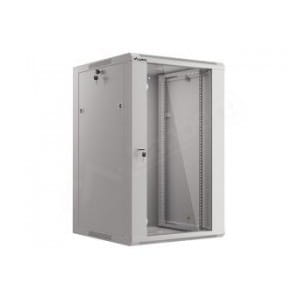 Szafa instalacyjna wisząca 19" 18U 570x600 szybki montaż szara Lanberg (flat pack)
