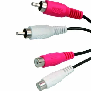 Przedłużacz do kabli audio 2x CINCH M - 2x CINCH F, 5m, czarna