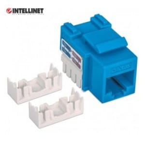 Moduł Keystone Intellinet RJ45 UTP Cat.6, niebieski