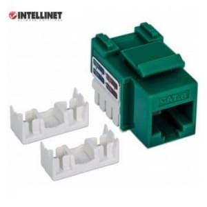 Moduł Keystone Intellinet RJ45 UTP Cat.6, zielony