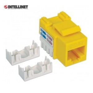 Moduł Keystone Intellinet RJ45 UTP Cat.6, żółty