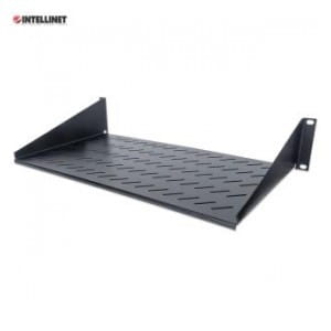 Półka do szafy 19" Intellinet 250mm 2U perforowana, czarna
