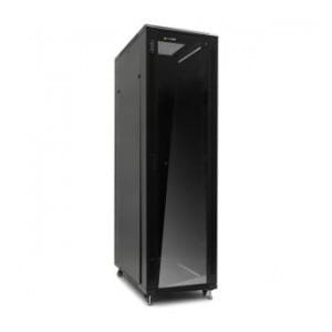 Szafa serwerowa RACK 19" Netrack 42U/600x1200mm, ZŁOŻONA, drzwi szklane, czarna