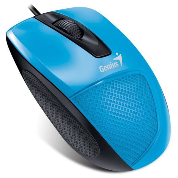 Genius Mysz DX-150X, 1000DPI, optyczna, 3kl., przewodowa USB, niebieska