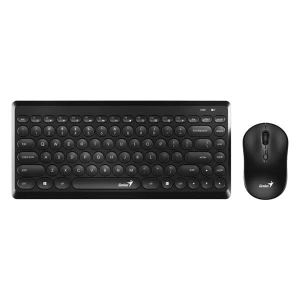 Genius LuxeMate Q8000, zestaw klawiatura z myszą optyczną bezprzewodową, 4x AAA, CZ/SK, klasyczna, okrągłe klawisze rodzaj 2.4 [Gh