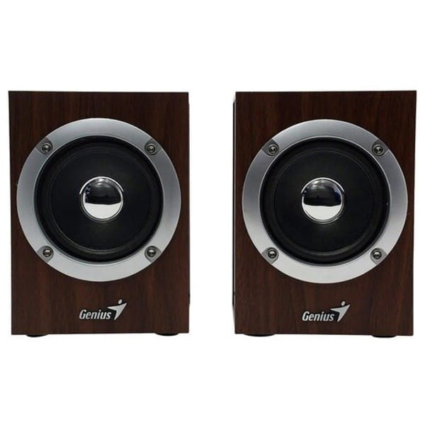 Genius głośniki SP-HF280, 2.0, 6W, brązowe, regulacja głośności, 3,5 mm jack (USB), 100Hz~20kHz