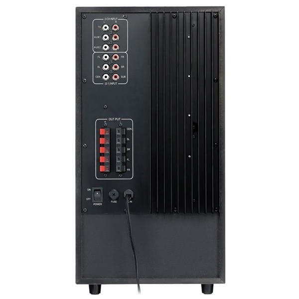 Genius głośniki SW-HF 5.1 6000 v2, 5.1, 200W, brązowo-czarny, zdalne sterowanie, kino domowe, 3,5 mm jack, 40Hz~20kHz