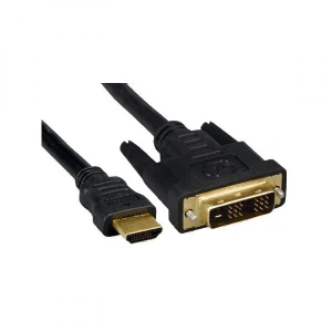 Video Kabel DVI (18+1) M - HDMI M, 5m, czarny