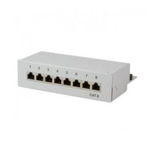 Patch panel stacjonarny LogiLink NP0016A 8x RJ45 kat.6 ekranowany