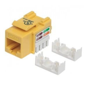 Moduł Keystone Intellinet RJ45 UTP Cat.5e, żółty