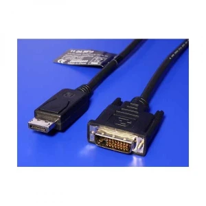 Video Kabel DisplayPort M - DVI (24+1) M, 2m, pozłacane złącza, czarny