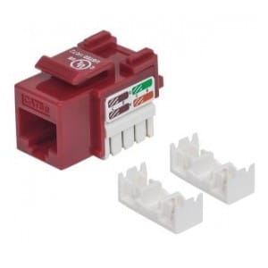 Moduł Keystone Intellinet RJ45 UTP Cat.5e, czerwony